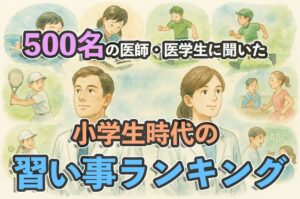 500名の医師・医学生に聞いた小学生時代の習い事ランキング！