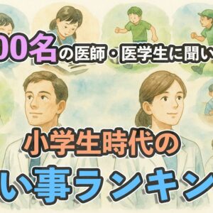 500名の医師・医学生に聞いた小学生時代の習い事ランキング！