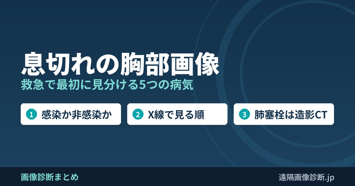 息切れの胸部画像 救急で最初に見分ける5つの病気