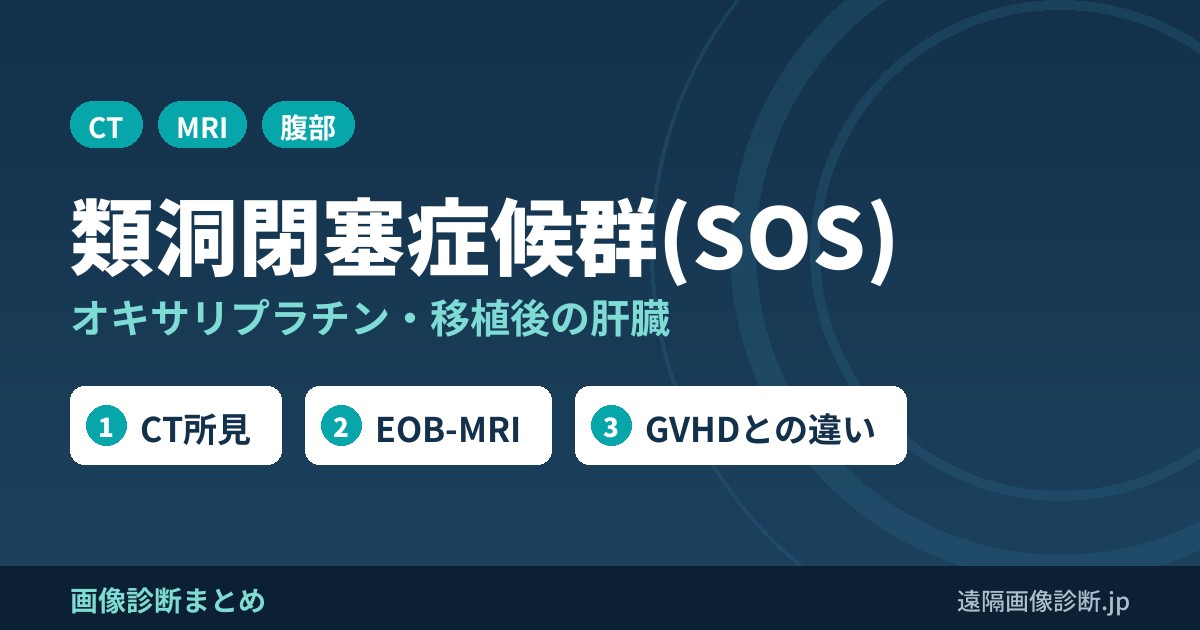 類洞閉塞症候群(SOS) オキサリプラチン・移植後の肝臓